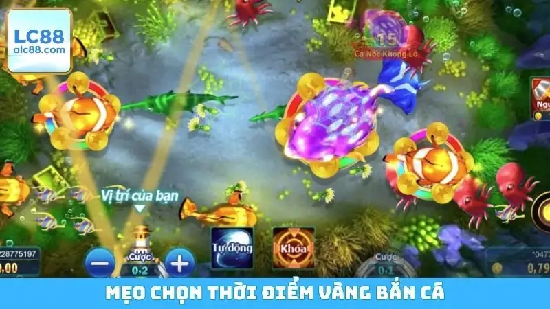 Mẹo chọn thời điểm vàng bắn cá